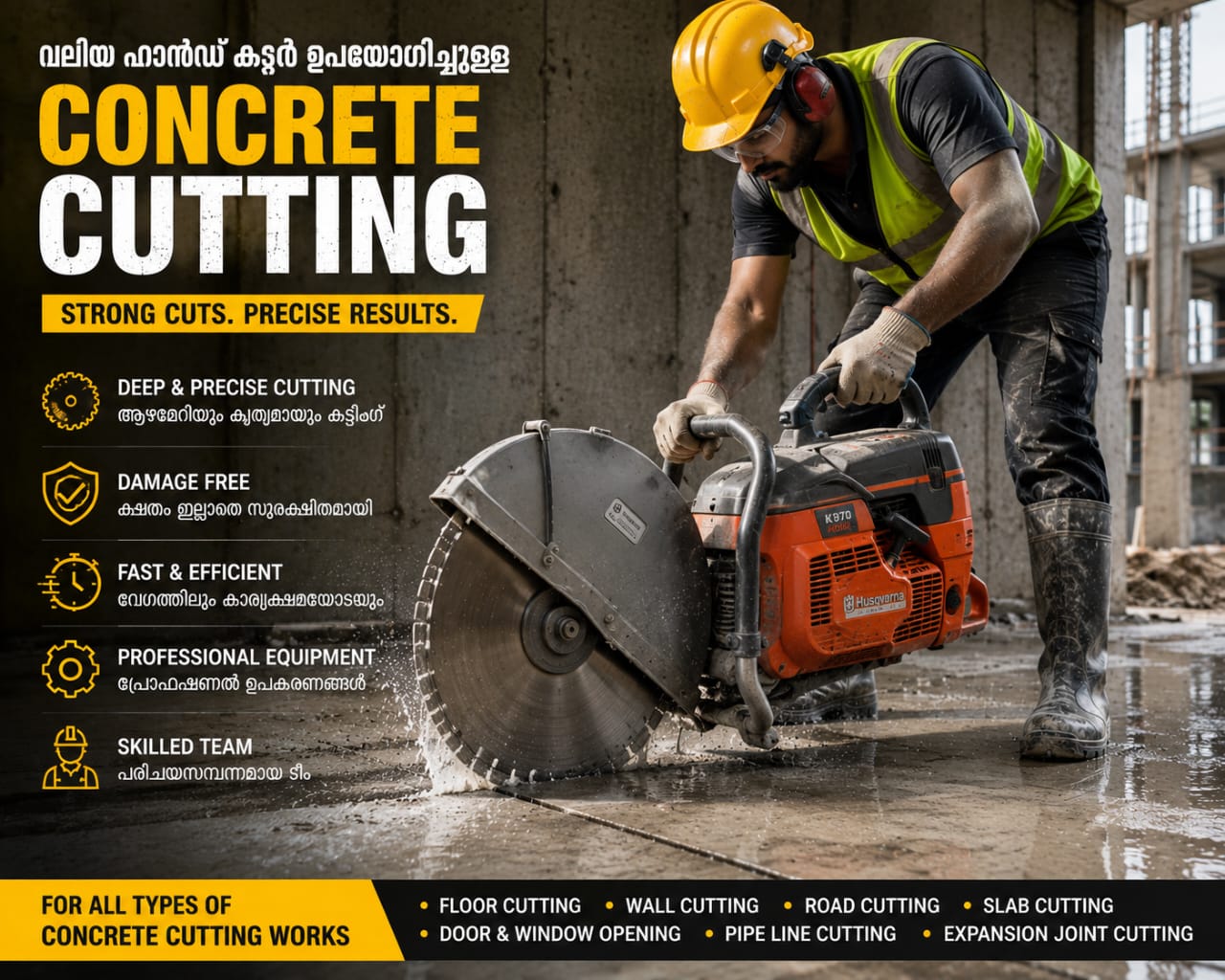 Concrete Cutting Services | Professional RCC, Wall, Slab & Floor Cutting Solutions